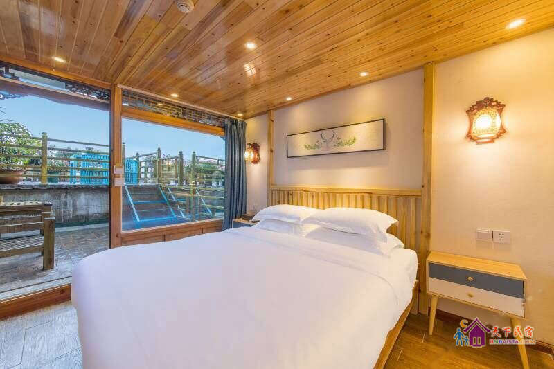 私家露台阳台大床