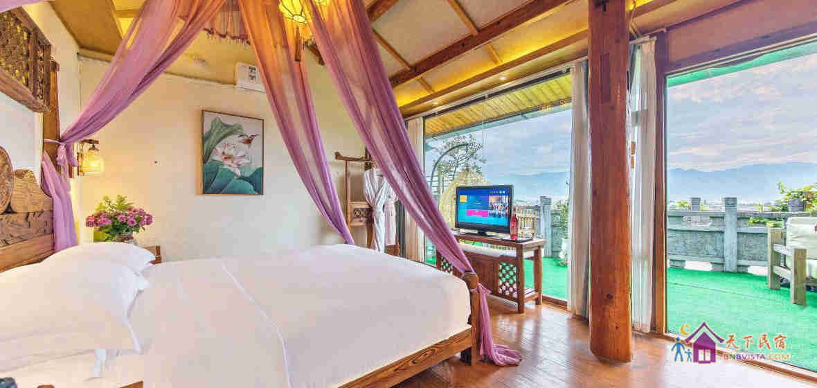 无敌私家露台观景大床