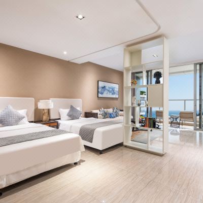 轻奢氧居园景双床房（厨具齐全+洗衣机）