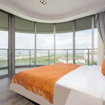 270度一房一厅园景套房（厨具齐全+洗衣机）