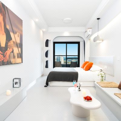 180°澜沧江江景ins风青朴大床房（巨幕投影+观景阳台）