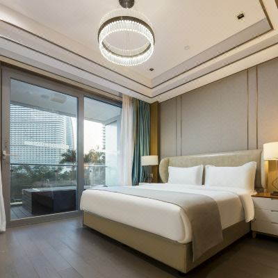 静谧海景家庭双卧套房-全套厨具