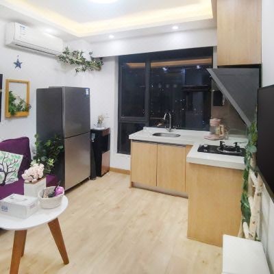 樱舞~轻奢复式二室一厅套房（冰箱厨房+洗衣机）