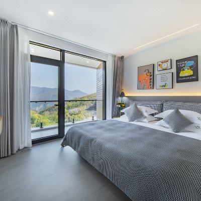 清云·山景野趣亲子房-儿童帐篷+装饰壁炉+智能门锁+乳胶床垫+直饮机+观景阳台