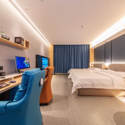 主机游戏竞技双床房