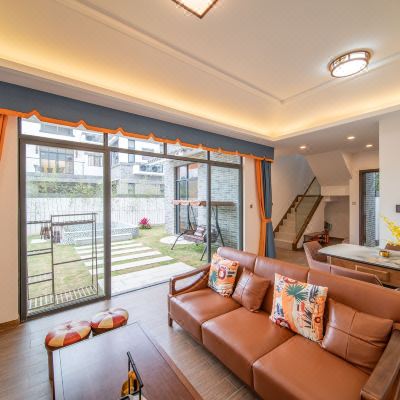 旋转木马·4房棋牌烧烤BBQ欢聚别墅‖家庭厨房