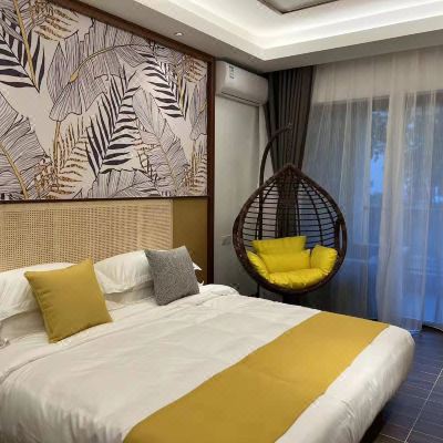 金叶子公寓大床房 ｜ 温泉泡池