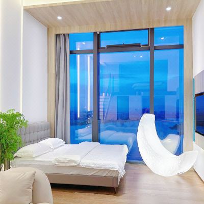 潮舍· 一江潮（高层江景双大床loft复式公寓）