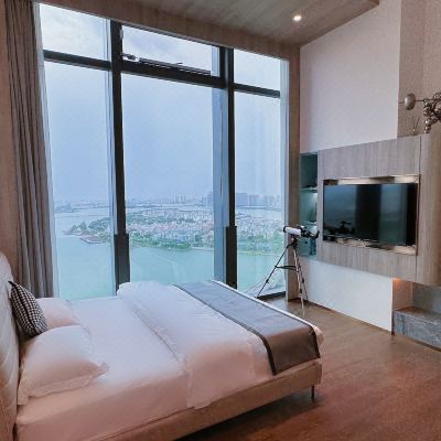 潮舍·一江水（高层江景双大床loft复式公寓）