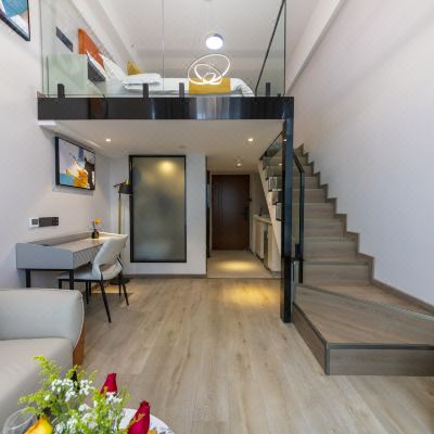 舒适好眠复式大床房（梦百合零压床垫+小冰箱）