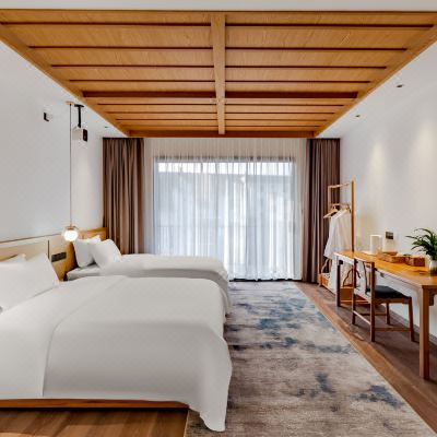 听风·亲子双床房｜私享露台+私人影院+水墨徽景