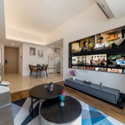 奢华巨幕大套房（4K巨幕投屏+爱奇艺会员+洗衣机）