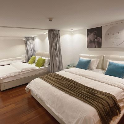 复式loft榻榻米城景三床房