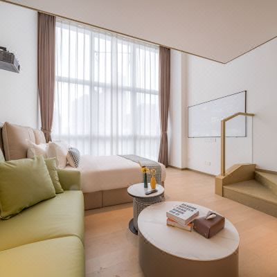 商务LOFT投影双床套房（洗衣机&烘干机&冰箱）