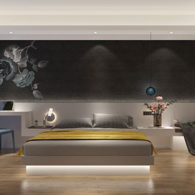 黑白光线大床房