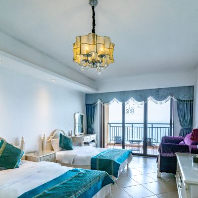 阅海ins180°一线日出海景双床房-看日出+海景阳台