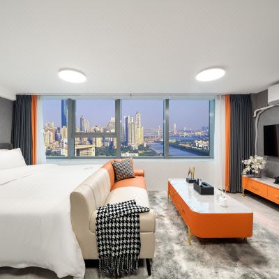 花序行政大床房（洗衣机+wifi投屏）