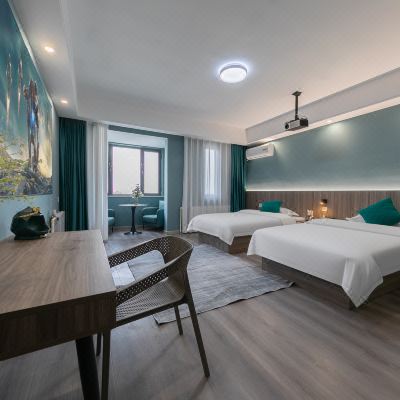 巨幕影音双床房