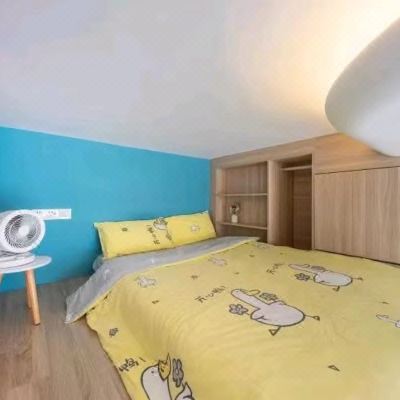 鱼忆|投影loft大床房