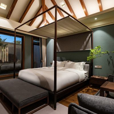 青川绿谷.庭院温泉大床房