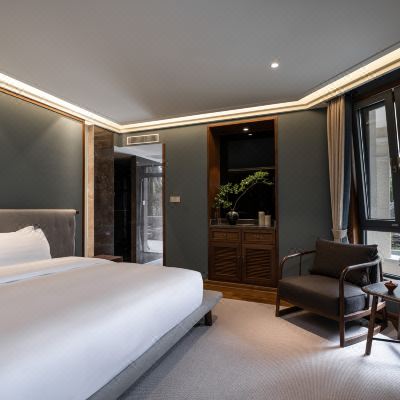 抚风.私家小院温泉大床房