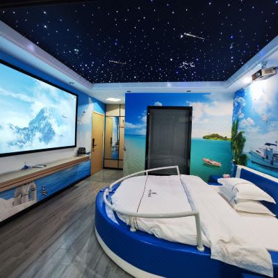 电动游艇浴缸星空房