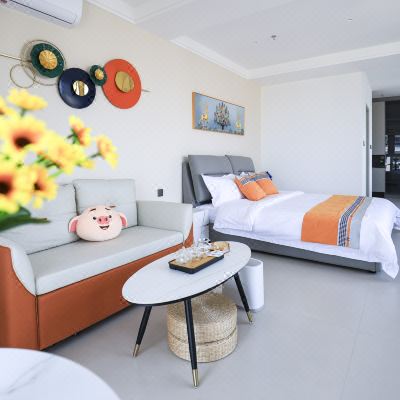 零压特惠海景大床房+沙发床-舒达床垫+75寸海信电视