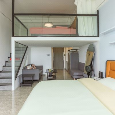 米小鸟•一线海景复式Loft两室一厅随机安排