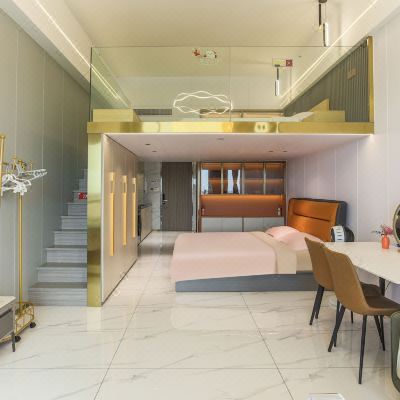 米小鸟•轻奢海景复式Loft两室一厅/更清凉复式Loft现代工业风随机安排