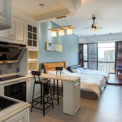 米小鸟·美式海景影音大双床房