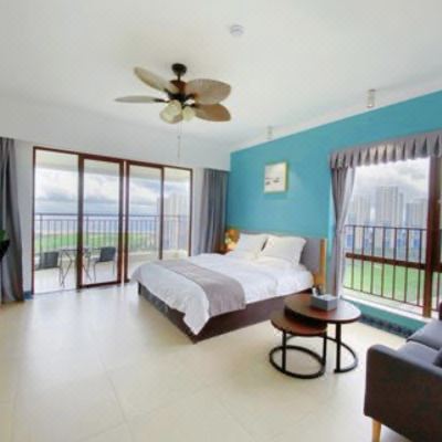 奢华思慕全海景情侣大床房 (阳台观海）