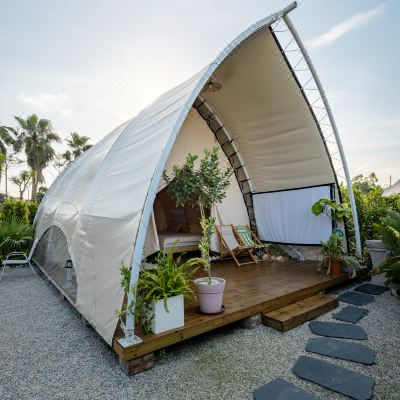 旺林艺术花园 ·露营帐篷·夏挽 | 双床·带花园 | 露天电影 ·K歌