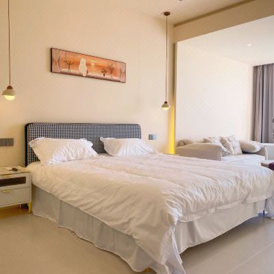 露台投影大床房（温泉入户+洗衣机厨房）