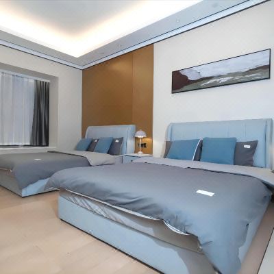 雅致双大床房-带江景