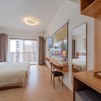 原木高清投影大床房