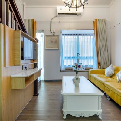 纳金山复式大床房（景观落地窗+休闲沙发+商务会客）