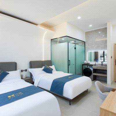 梵音.豪华双床房(洗衣机+地暖+加湿器)