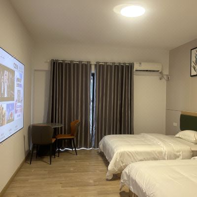 豪华投影双床房