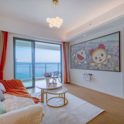 亲子·奢阔海景两房一厅＋巨幕投影+滑梯3805（可做饭）