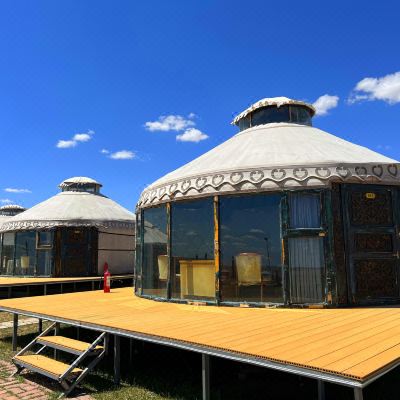 原生态豪华蒙古大床毡包