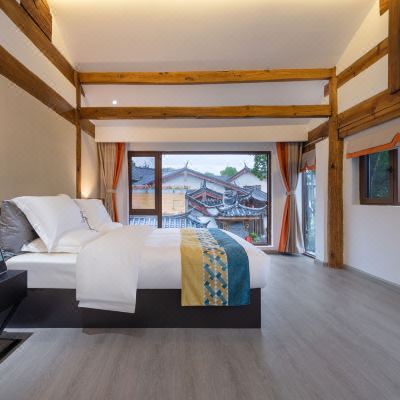 豪华田园景观复式家庭房