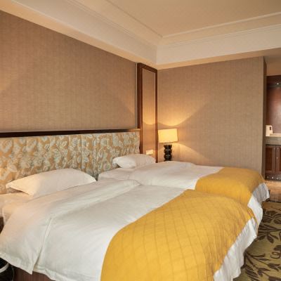 豪华都市夜景双床房