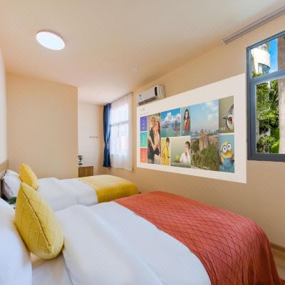 巨幕影院雅致双床房