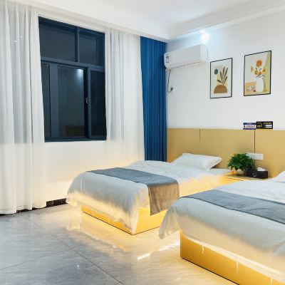 奇石景观·舒适双床房（酒店提供自助洗衣房）