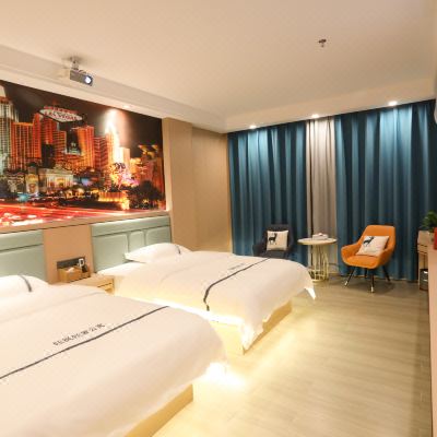 舒适投影双床房