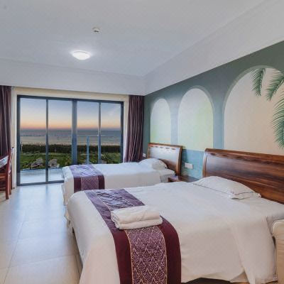 无遮挡一线海景双床房（180度观海日出阳台）