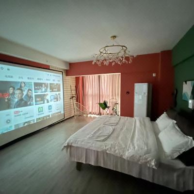 智能声控高清投影大床房