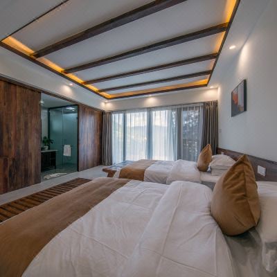 山景城景夜景日出双床房