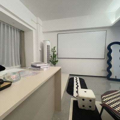 北欧黑白简约榻榻米房