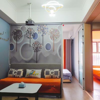 海润时光·听潮-紧邻海二室一厅+冰箱洗衣机+可做饭观海看日出豪华套房